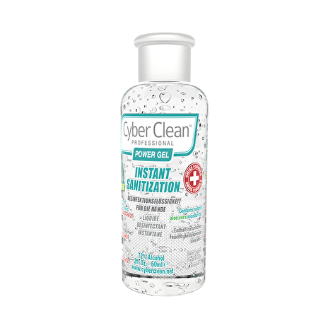 CyberClean POWER GEL - instant liquid sanitizer 2 oz / 60 ml (47030)