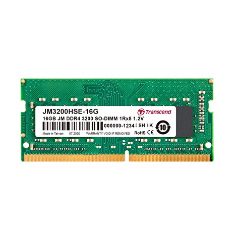 Transcend paměť 16GB (JetRam) SODIMM DDR4 3200 1Rx8 CL22