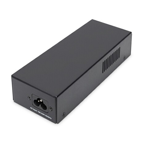 Digitus Injektor Gigabit Ethernet PoE ++, výkonové piny 802,3 bt: 4/5 (+), 7/8 (-) a 3/6 (+), 1/2 (-), 85 W