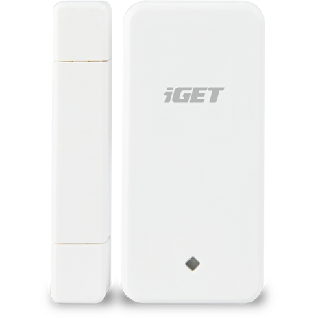 iGET SECURITY M3P4 - Bezdrátový magnetický senzor pro dveře/okna k alarmu M3/M4, detekce při otevření (oddálení magnetu)