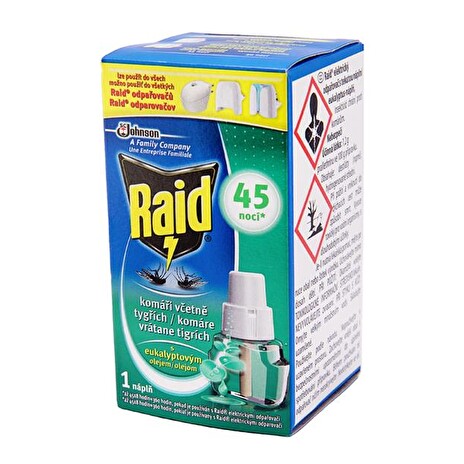 RAID elektrický - tekutá náplň s eukalyptovým olejem 27ml