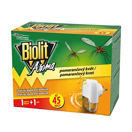 BIOLIT elektrický odpařovač - s tekutou náplní s pomerančovým květem 45 nocí 27ml