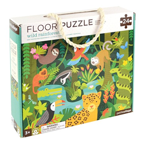 Hračka Petitcollage podlahové puzzle deštný prales