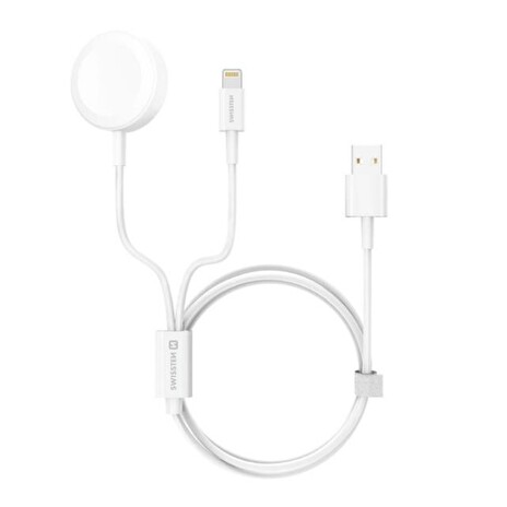 Nabíječka SWISSTEN WIRELESS 2v1 IWATCH A LIGHTNING - USB bezdrátová