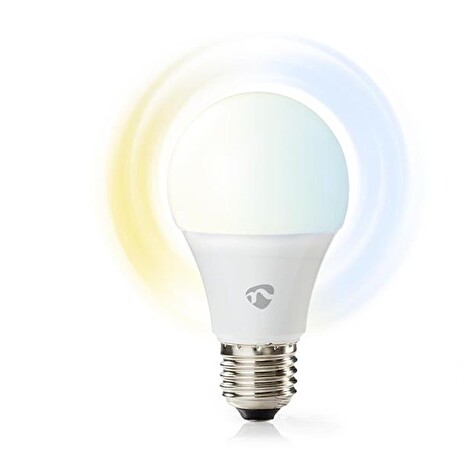 Smart LED žárovka E27 9W bílá NEDIS WIFILW13WTE27 WiFi Tuya