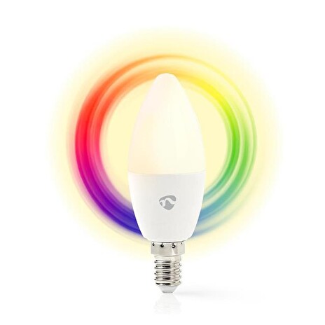 Smart LED žárovka E14 4.5W RGB NEDIS WIFILC11WTE14 WiFi Tuya