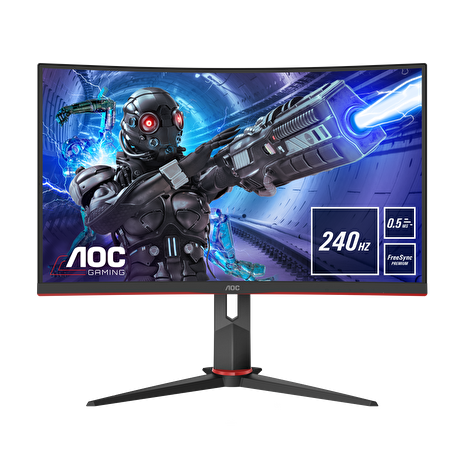 AOC MT VA LCD WLED 27" C27G2ZU/BK - VA panel, 1920x1080, 240Hz, 0,5ms, 2xHDMI, DP, USB, repro, nast vyska, zakriven