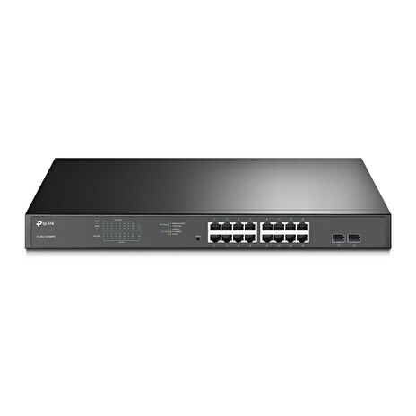 TP-Link switch TL-SG1218MPE, 16xGbE PoE+ 250W RJ45, 2xGbE RJ45, 2xGbE SFP/RJ45, 2x Fans