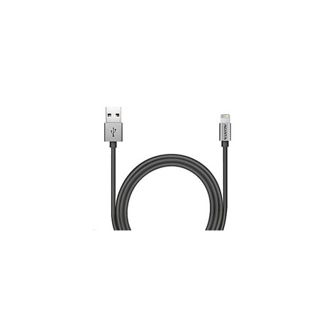 ADATA Sync & Charge Lightning kabel - USB A 2.0, 100cm, hliníková, titan