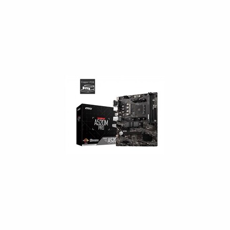 MSI MB Sc AM4 A520M PRO, AMD A520, VGA, 2xDDR4, mATX