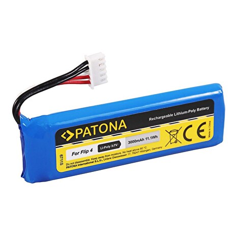 Baterie pro reproduktory JBL Flip 4 3000mAh Li-Pol 3,7V PATONA PT6711