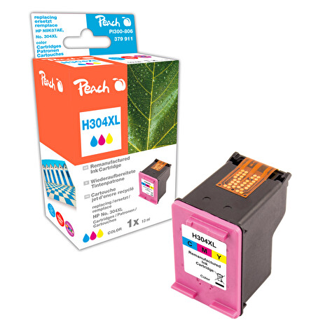 PEACH kompatibilní cartridge HP N9K07AE, No 304XL, color, 13ml