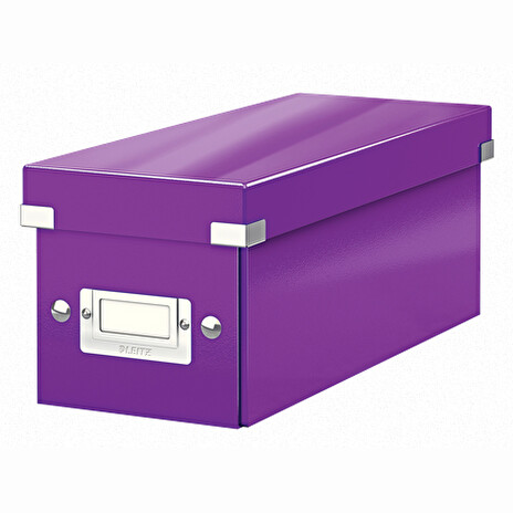 LEITZ Krabice na CD Click&Store, purpurová