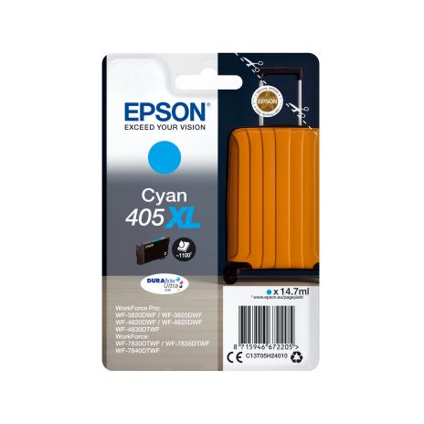 Epson Singlepack Cyan 405XL DURABrite Ultra Ink