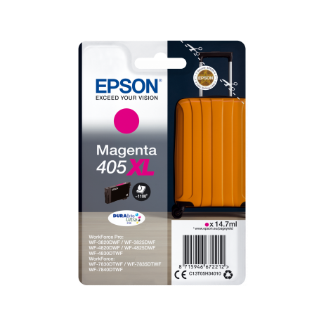 Epson Singlepack Magenta 405XL DURABrite Ultra Ink
