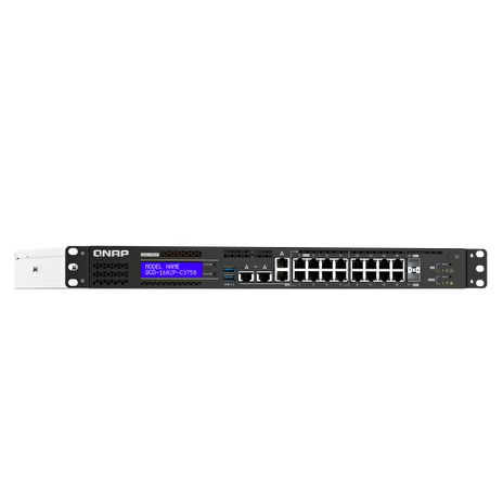 QNAP QGD-1602P-C3558-8G (4C/Atom C3558/2,2GHz/8GBRAM/2xSATA/2xUSB3.0/8x2.5GbE/8x1GbE/2xGbE+SFP/2xPCIe/16xPoE)