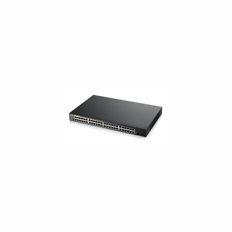 Zyxel GS1900-48HP v2 50-port Gigabit Web Smart PoE switch, 48x gigabit RJ45 (z toho 24x PoE), 2x SFP, PoE budget 170W