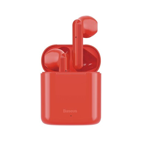 Sluchátka Bluetooth BASEUS TWS W09 červená