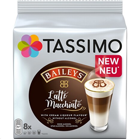 Kávové kapsle TASSIMO Latte Macchiato Baileys 264 g, 8 ks