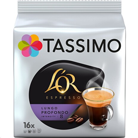 Kávové kapsle TASSIMO L'OR Lungo Profondo 16 ks