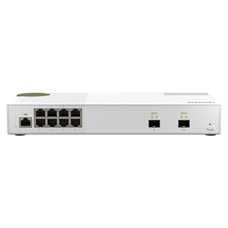 QNAP řízený switch QSW-M2108-2S (8x 2,5GbE RJ45 a 2x 10GbE SFP+)