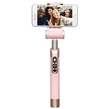 Selfie tyč Miggo PICTAR Smart růžová