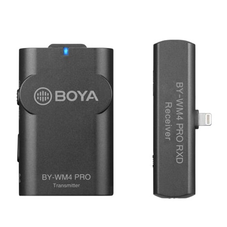 Přijímač BOYA BY-WM4RXD bezdrátový, iOS, dosah 60m