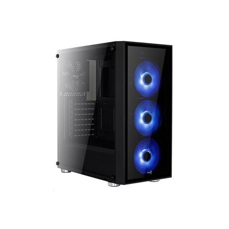 Aerocool skříň MLG Quartz mATX/ITX, LED RGB(4 mode), ventilátor 120mm, bez zdroje - černá
