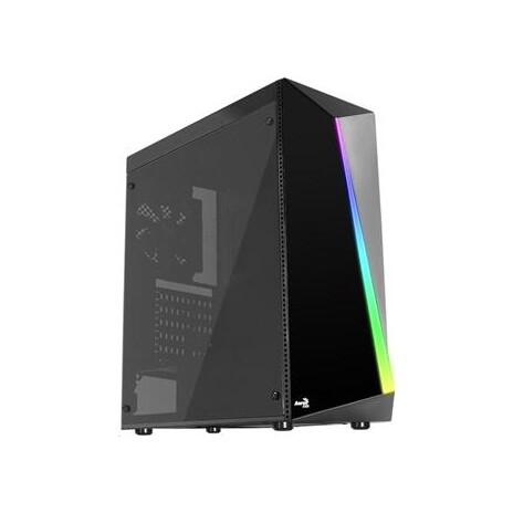 Aerocool skříň MLG Shard mATX/ITX, LED RGB(13mode), ventilátor 120mm, bez zdroje - černá