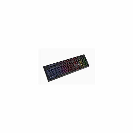C-TECH klávesnice herní polomechanická Iris (GKB-08), casual gaming, CZ/SK, duhové podsvícení, USB