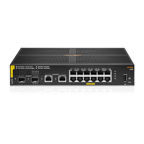 Aruba 6100 12G CL4 2SFP+ 139W Switch