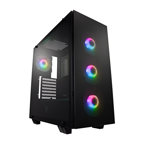 FSP CMT512/Midi Tower/Transpar./Černá