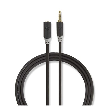 Kabel Jack 3,5mm konektor/Jack 3,5mm zdířka 5m Nedis CABW22050AT50