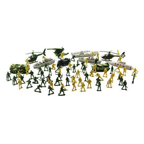 Sada vojáků TEDDIES ARMY II CZ design s příslušenstvím 24x30cm