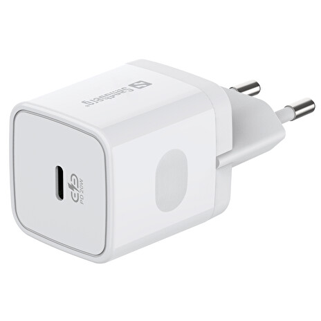 Sandberg síťová nabíječka USB-C, PD 20W, bílá