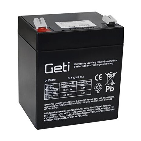 Baterie olověná 12V 5.0Ah Geti