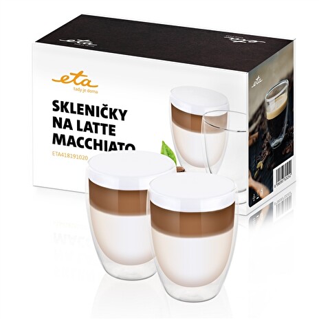 Sklenice ETA na latte macchiato 4181 91020, 350 ml, 2 ks