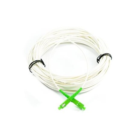 SC/APC - SC/APC simplex 9/125 SM 0,5m arm.bílý 3mm B3 LSZH