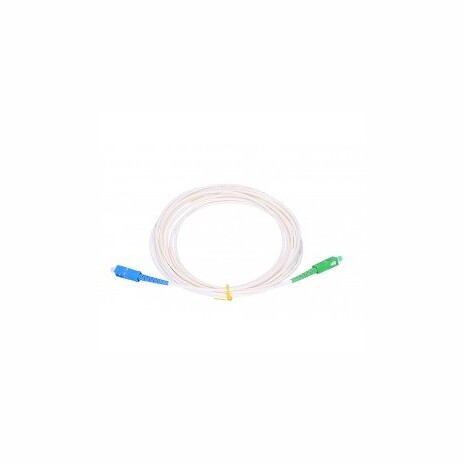 SC/APC - SC/UPC simplex 9/125 SM 1m arm.bílý 3mm B3 LSZH