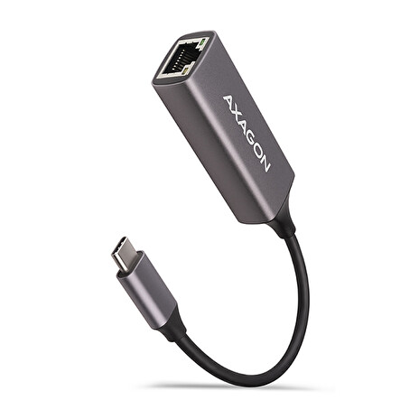 AXAGON ADE-TRC, USB-C 3.2 Gen 1 - Gigabit Ethernet síťová karta, auto instal, titanově šedá