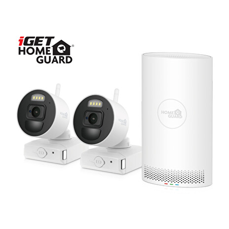 iGET HOMEGUARD HGNVK88002P - Wire-free FullHD NVR 8CH + 2x bateriová kamera HGNVK686CAMP