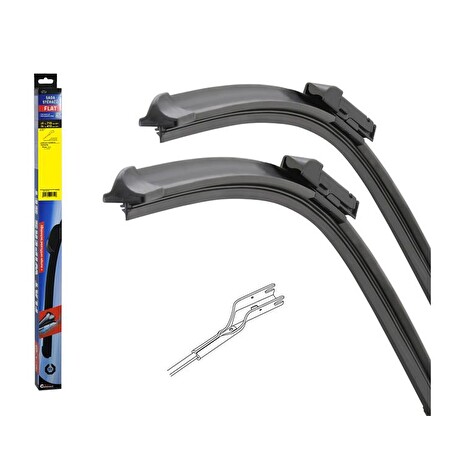Stěrače FLAT SET (U-CUBE) 710+410mm