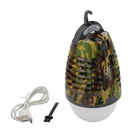 Svítilna CATTARA 13179 PEAR ARMY s lapačem hmyzu, nabíjecí