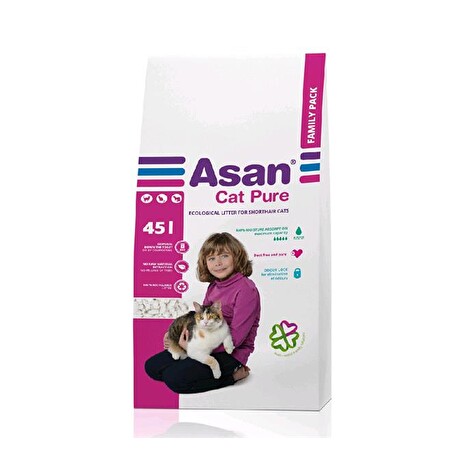 Podestýlka ASAN CAT PURE FAMILY, 45L