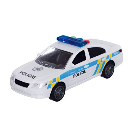 Dětské policejní auto na setrvačník Teddies se zvukem a světlem 15cm