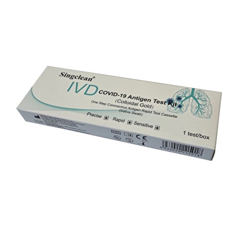 Souprava Singclean antigenní COVID-19 Saliva, ze slin 1ks v balení