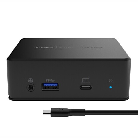 Belkin USB-C Duální display dokovací stanice - 2x HDMI, USB-C, 3x USB-A, RJ45, Audio, napájení
