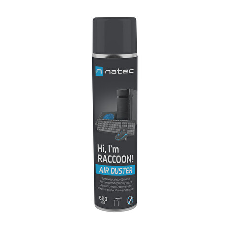 Natec stlačený vzduch RACCOON AIR 600 ml