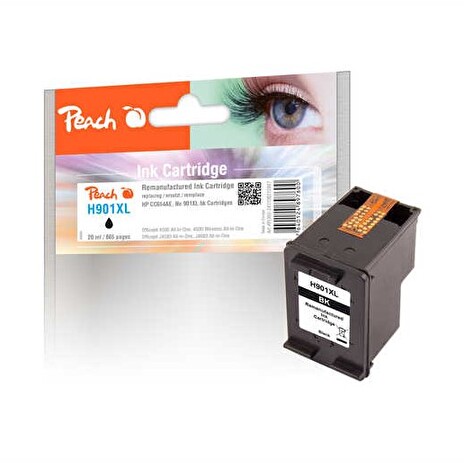 PEACH kompatibilní cartridge HP CC654AE No.901XL, Black, 20 ml
