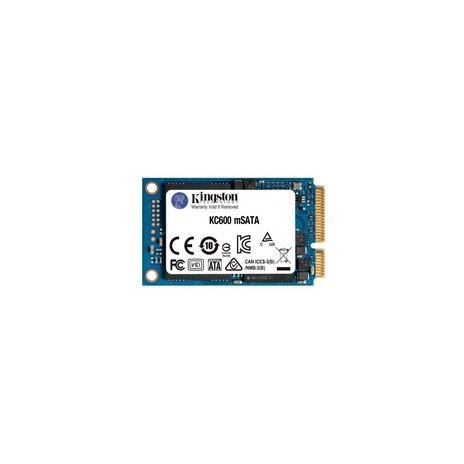 Kingston SSD 512GB KC600 SATA3 mSATA (R:550, W:520MB/s)